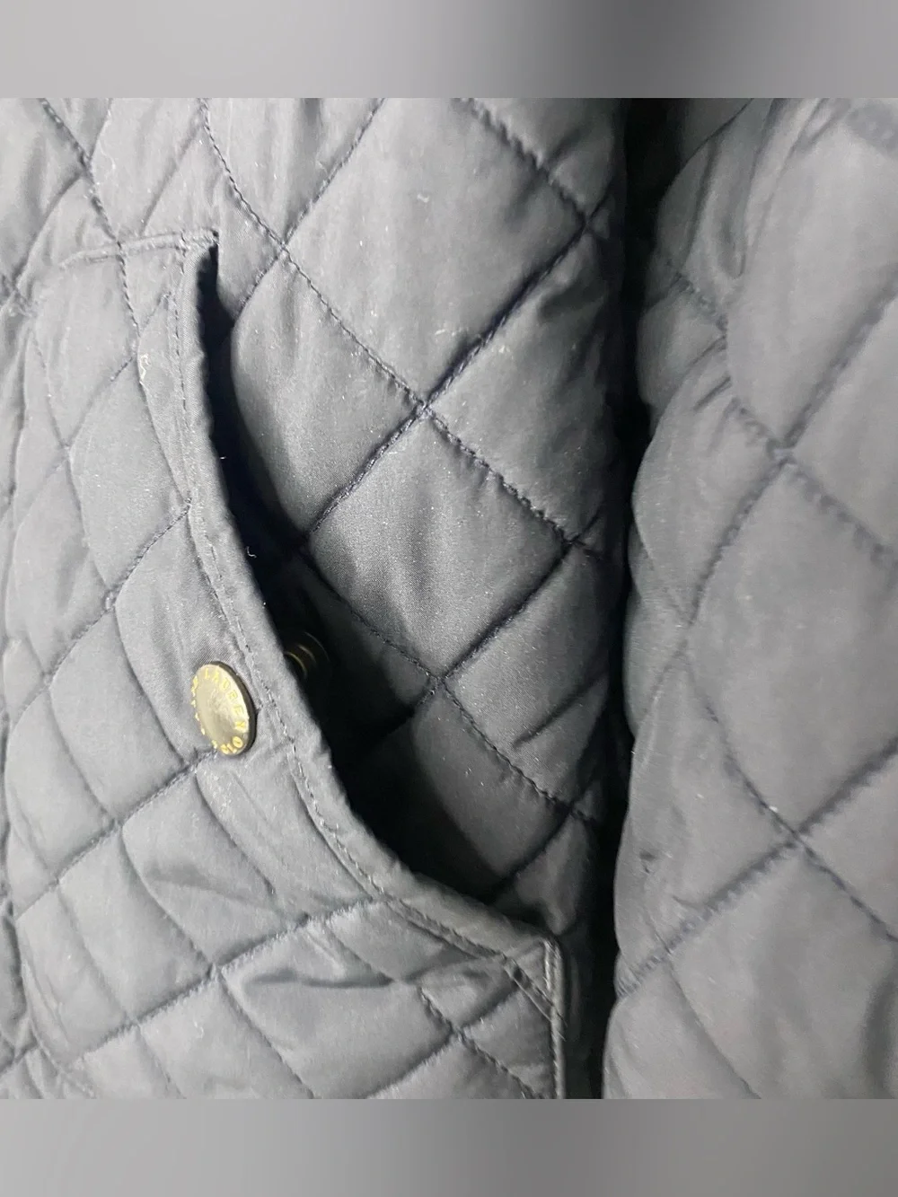 Polo Ralph Lauren Navy Blue Quilted Puffer Jacket Embroidered Logo Size Small 8